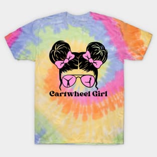 Messy Bun Cartwheel Girl T-Shirt